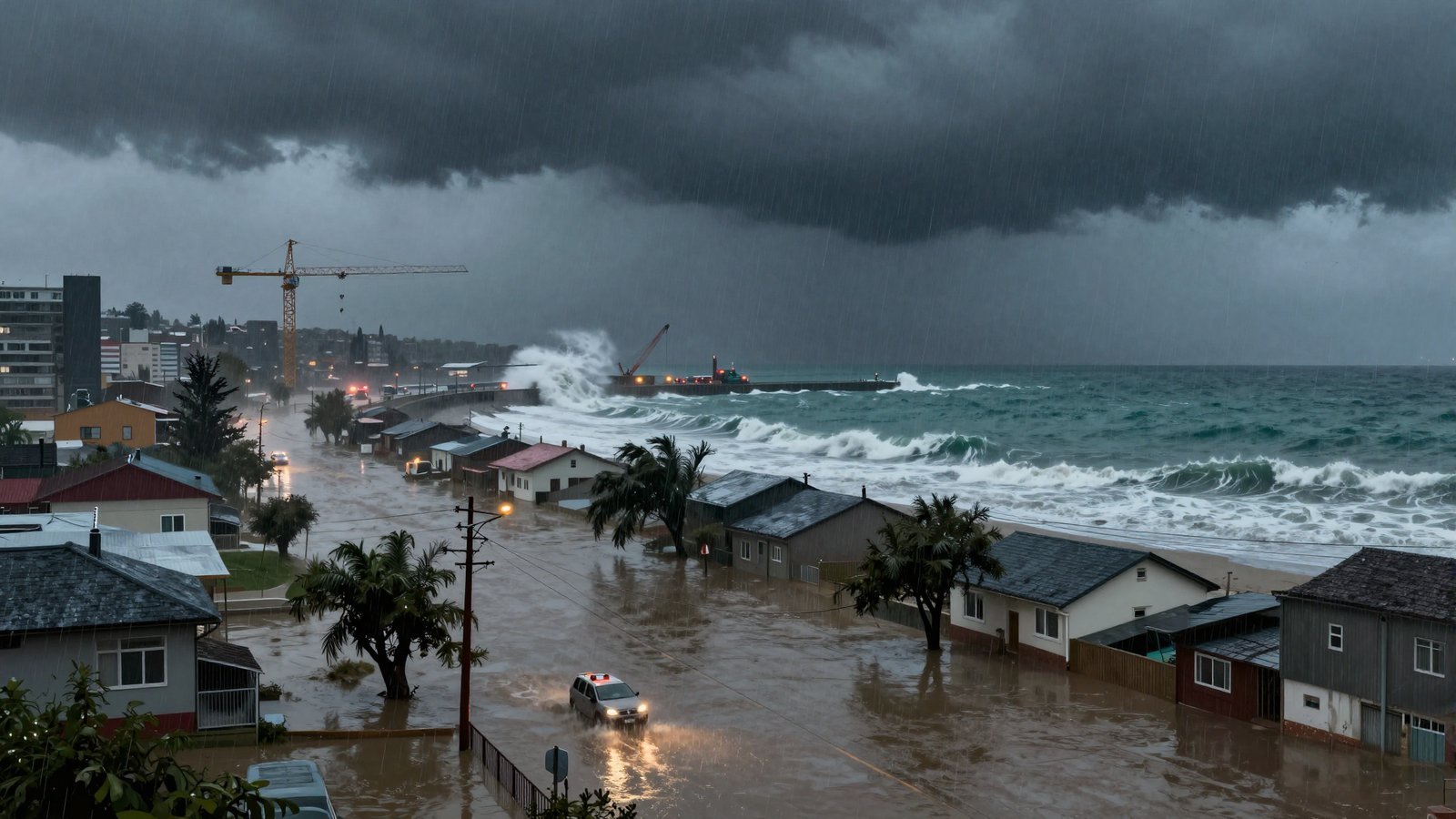 Historic Storm Batters Chile, Killing 13 and Cutting Power Widely