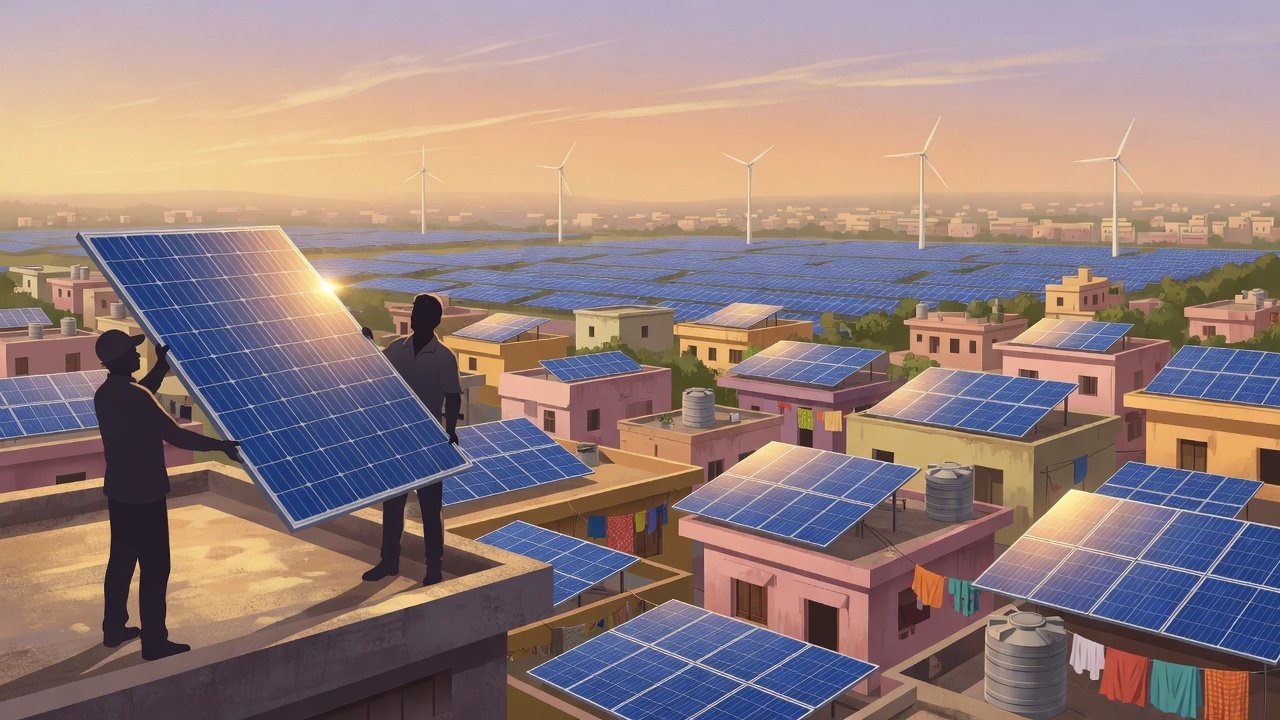 India Adds Record 29 GW Solar and Wind in H1 2026